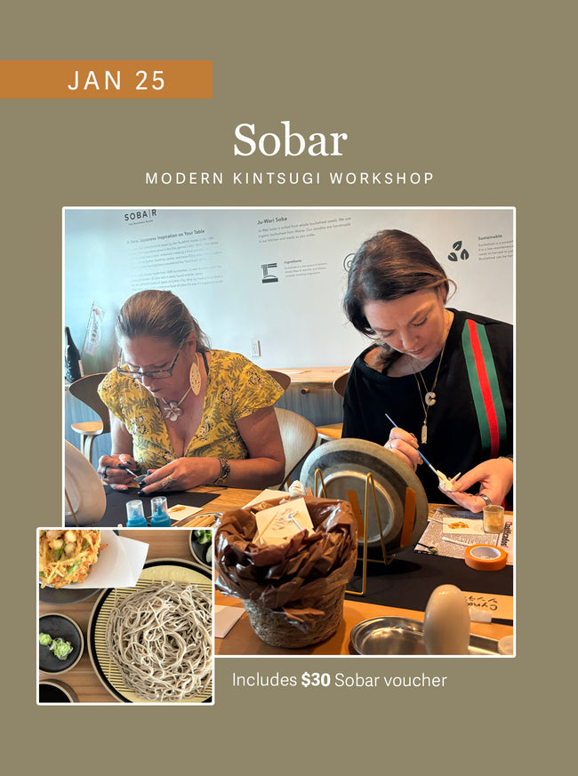 Modern Kintsugi Workshop | 3-Hour Experience (Sobar) | 1-25-26