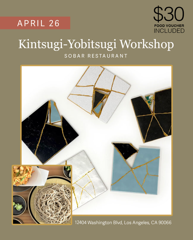 Kintsugi & Yobitsugi Workshop | 2.5-Hour Experience | Sobar | 4-26-26