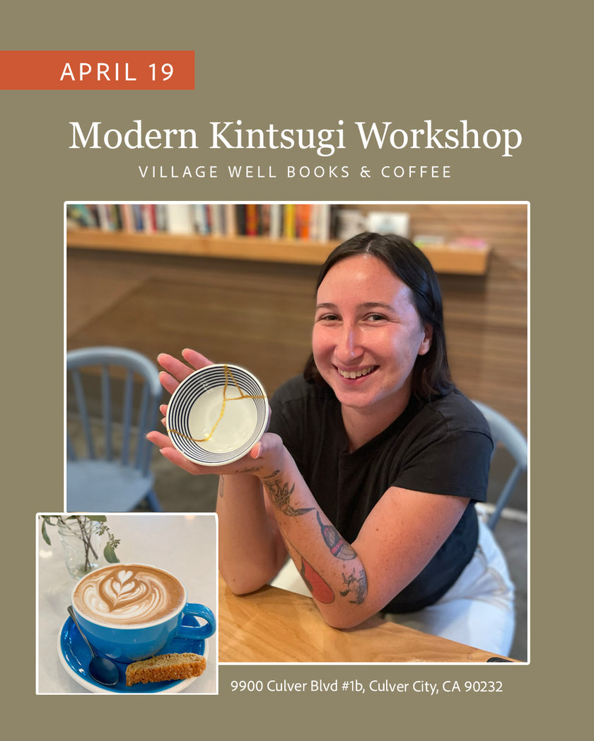 Modern Kintsugi Workshop | 3-Hour Experience | Village Well Books & Coffee | 4-19-26