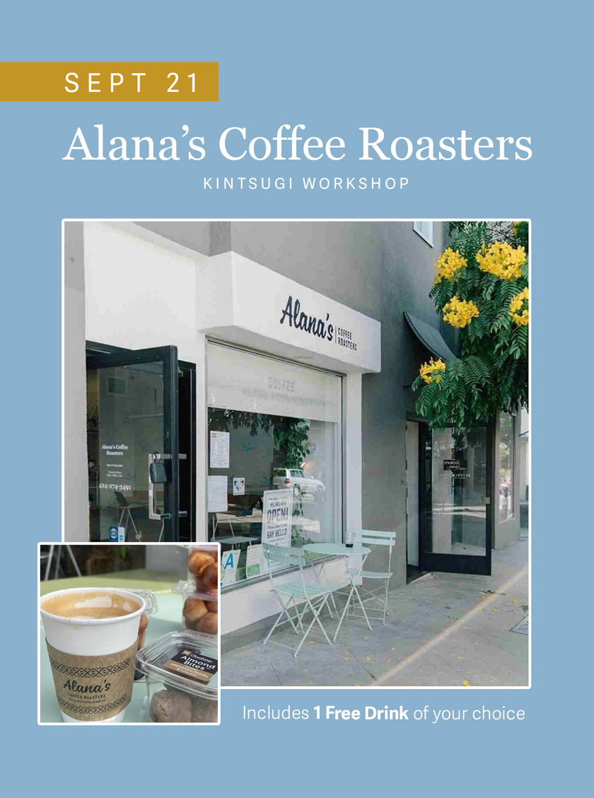 Modern Kintsugi Workshop | 3-Hour Experience (Alana's Coffee Roasters) | 9-21-25