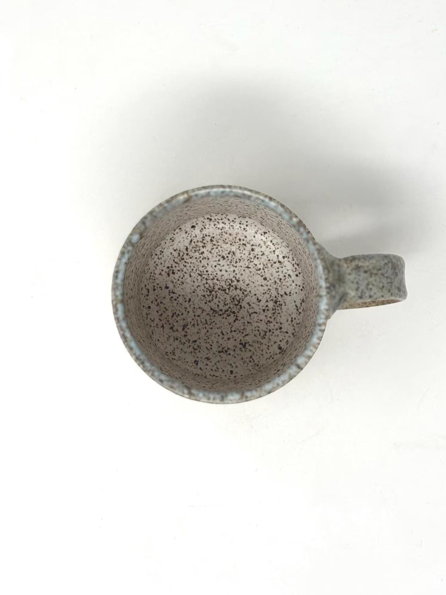 Rise & Shine Kintsugi Mug – Sandy Blue, Gray & Orange (Brass Finish, Food-Safe)