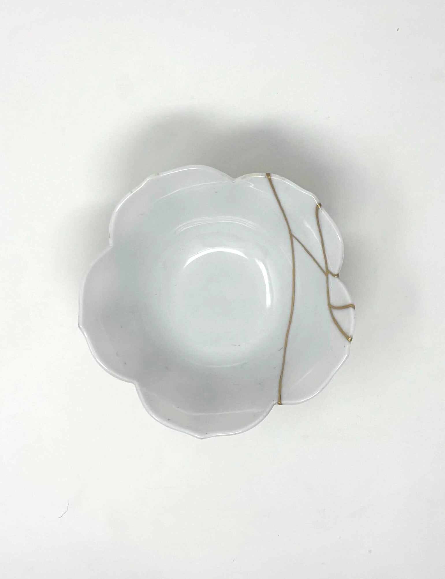 Lotus Bowl – Japanese Ceramic with 23K Gold Repair