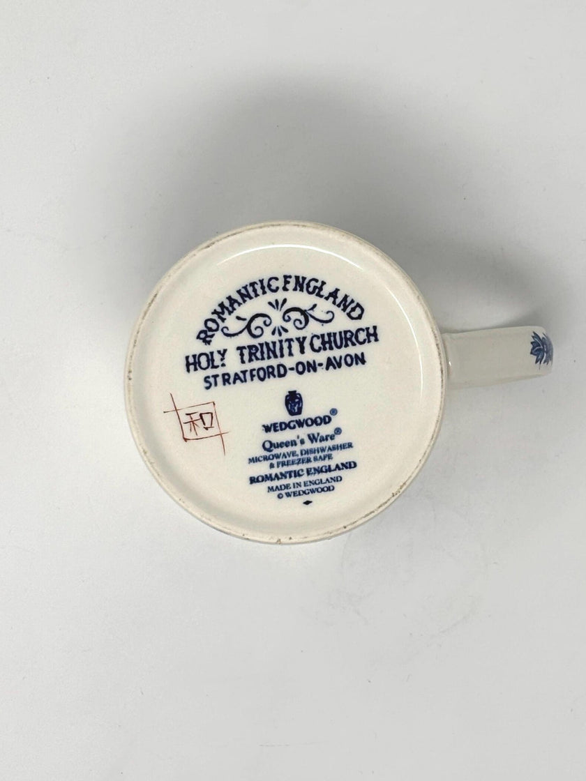 Rise + Shine Collection — Authentic Kintsugi Mug Vintage Wedgwood Blue A | Made in England | 23k Gold Finish