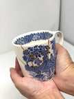 Rise + Shine Collection — Authentic Kintsugi Mug Vintage Wedgwood Blue A | Made in England | 23k Gold Finish
