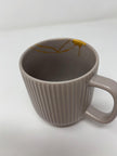 Rise & Shine – Vintage Kintsugi Mug in Dusty Grey Rose One-of-a-kind | Repaired with Urushi Lacquer | 23k Gold Finish | Food Safe