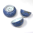 Tea Cup & Incense Holder Set – Japanese Ceramic, 22K Gold Repair