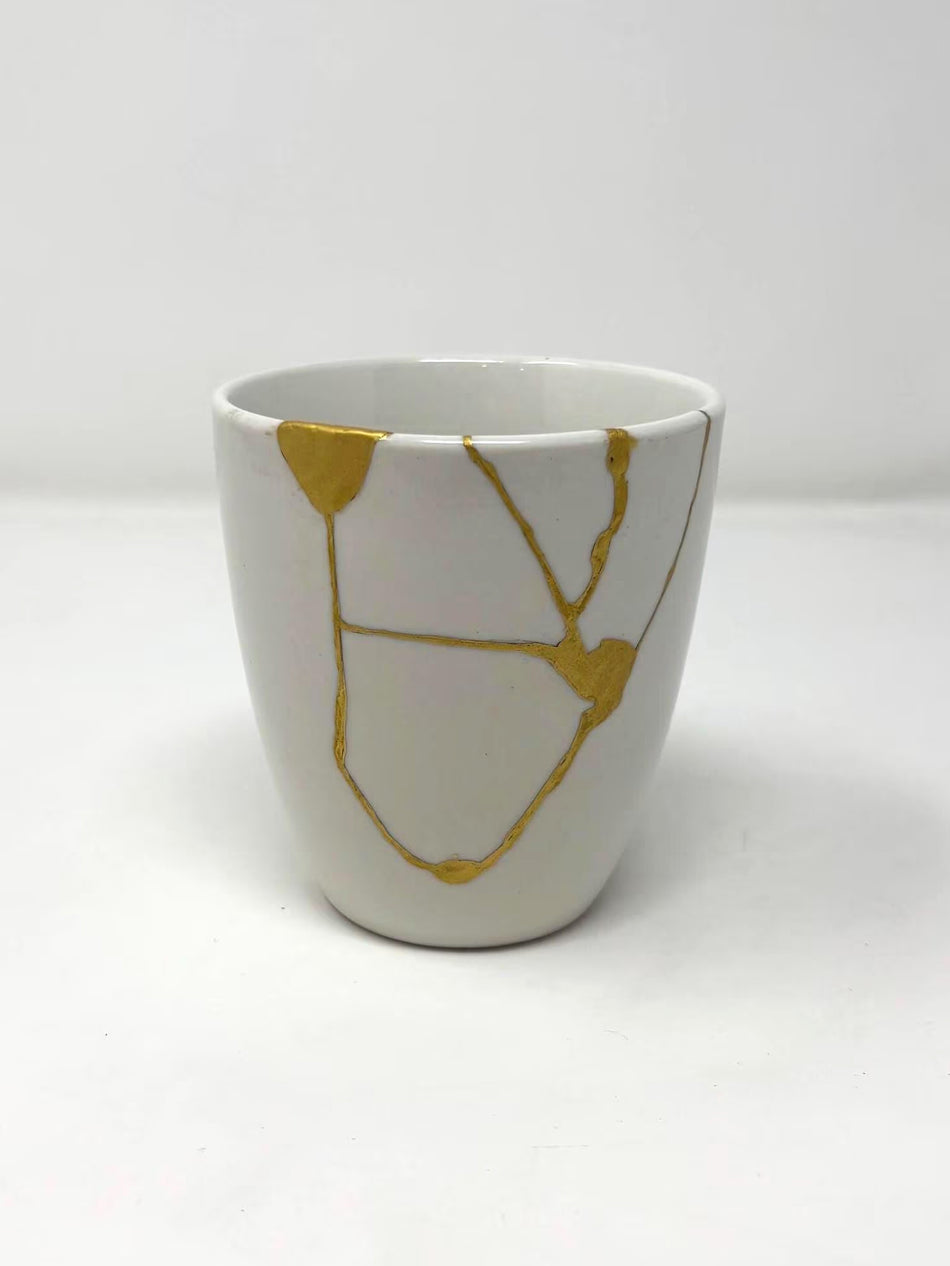 Rise + Shine Collection — Authentic Kintsugi Mug | Vintage Thomson Pottery Mug A | Made in USA | 23k Gold Finish (Copy)
