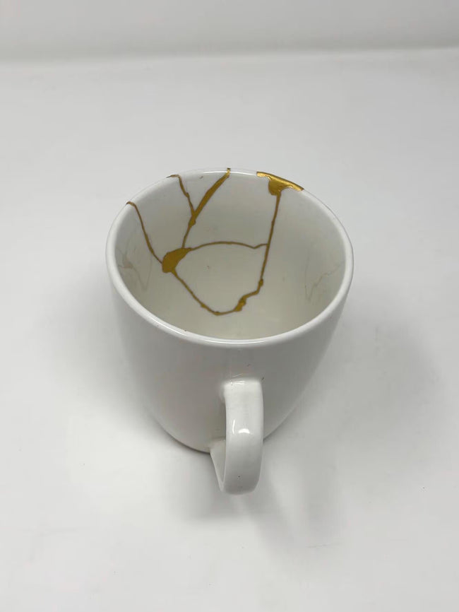 Rise + Shine Collection — Authentic Kintsugi Mug | Vintage Thomson Pottery Mug A | Made in USA | 23k Gold Finish (Copy)