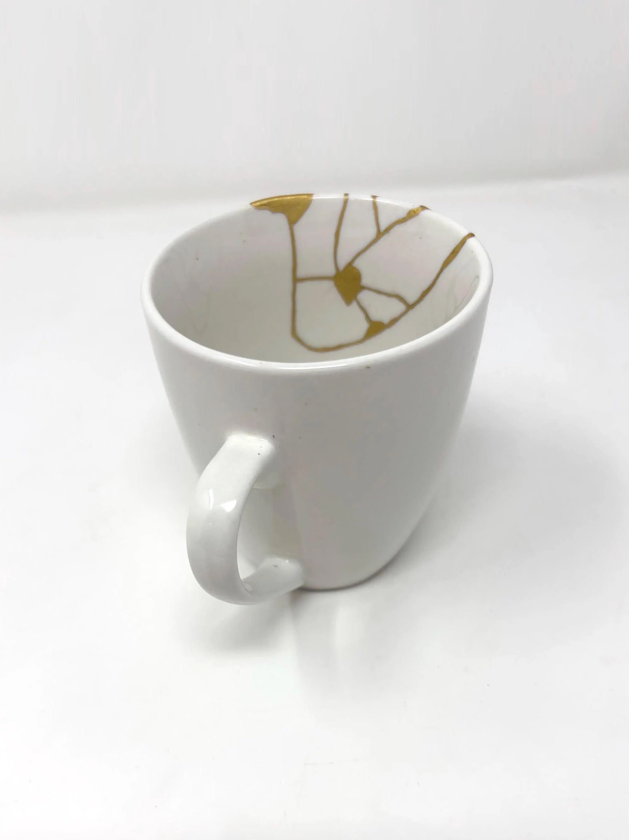 Rise + Shine Collection — Authentic Kintsugi Mug | Vintage Thomson Pottery Mug B | Made in USA | 23k Gold Finish